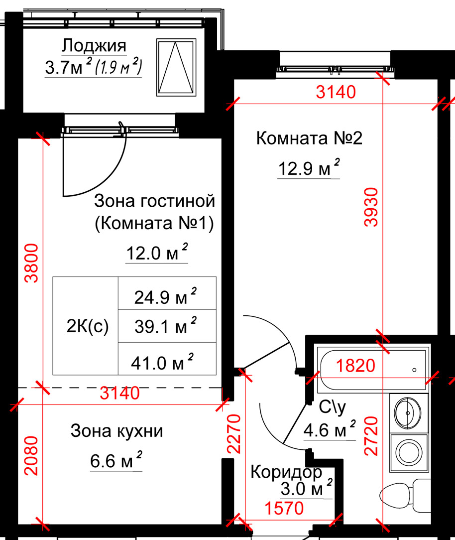 Квартира 136 (Малахова 34а)